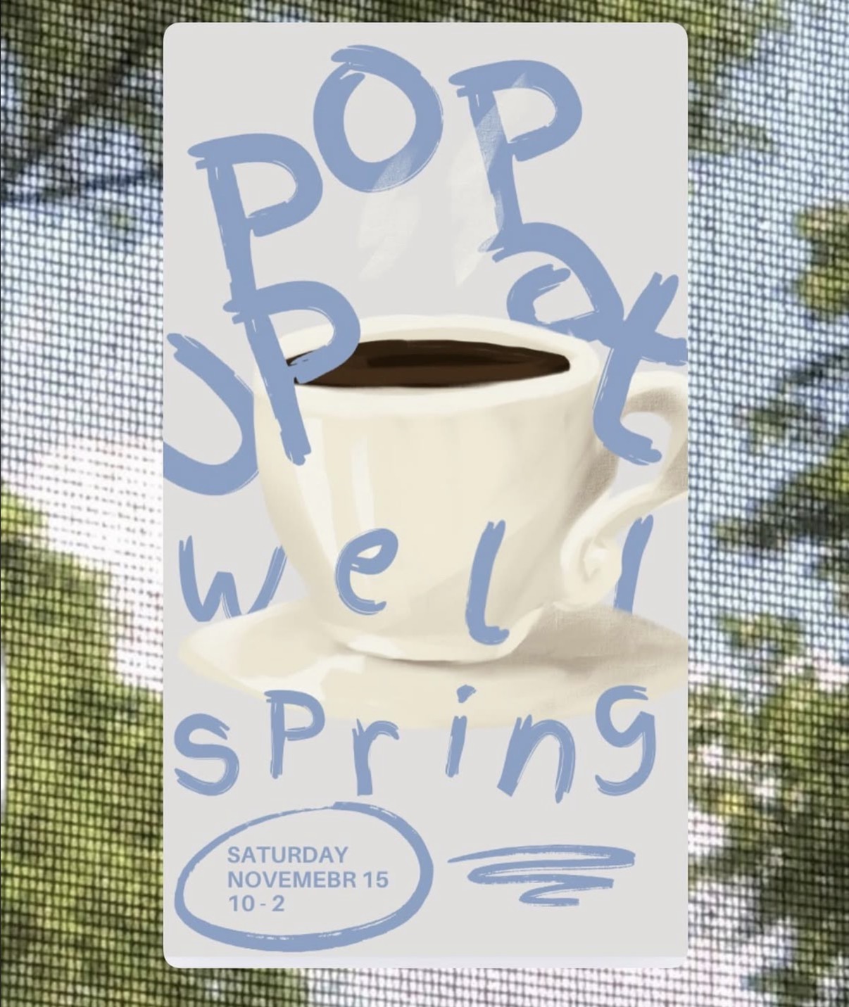 Pop-Up at Wellspring — November 15